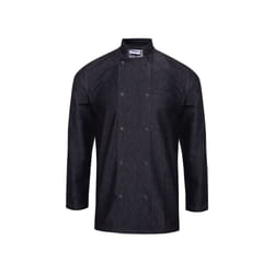Premier Unisex Denim Chefs Jacket (Pack of 2) - 3XL, Black Denim