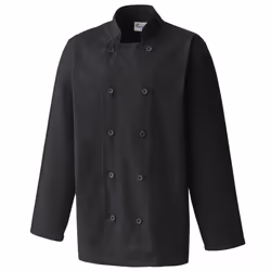 Premier Unisex Chefs Jacket (Pack of 2) - XS, Black