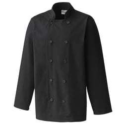 Premier Unisex Chefs Jacket (Pack of 2) - XS, Black