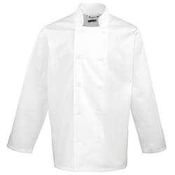 Premier Unisex Chefs Jacket (Pack of 2) - S, White