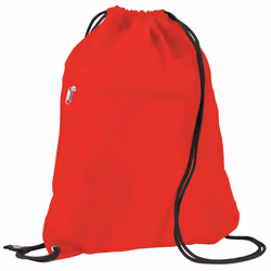 Quadra Premium Gymsac Over Shoulder Bag - 14 Litres (Pack of 2) - One Size, Classic Red