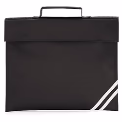Quadra Classic Book Bag - 5 Litres (Pack of 2) - One Size, Black