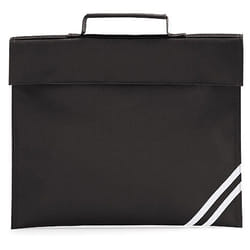 Quadra Classic Book Bag - 5 Litres (Pack of 2) - One Size, Black