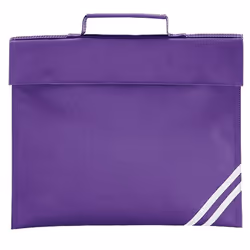 Quadra Classic Book Bag - 5 Litres (Pack of 2) - One Size, Purple