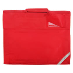 Quadra Junior Book Bag - 5 Litres (Pack of 2) - One Size, Bright Red
