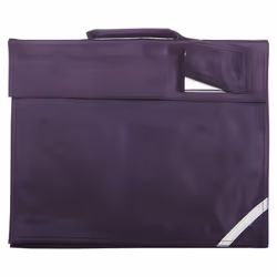 Quadra Junior Book Bag - 5 Litres (Pack of 2) - One Size, Purple