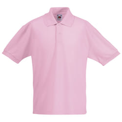 Fruit Of The Loom Childrens/Kids Unisex 65/35 Pique Polo Shirt (Pack of 2) - 12-13, Light Pink