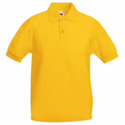Fruit Of The Loom Childrens/Kids Unisex 65/35 Pique Polo Shirt (Pack of 2) - 12-13, Sunflower