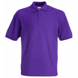 Fruit Of The Loom Childrens/Kids Unisex 65/35 Pique Polo Shirt (Pack of 2) - 12-13, Purple