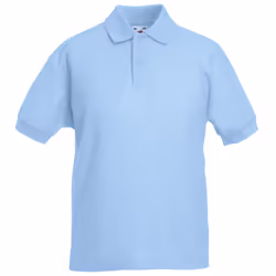 Fruit Of The Loom Childrens/Kids Unisex 65/35 Pique Polo Shirt (Pack of 2) - 12-13, Sky Blue