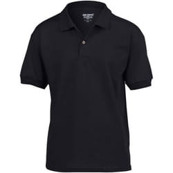 Gildan DryBlend Childrens Unisex Jersey Polo Shirt (Pack Of 2) - S, Black