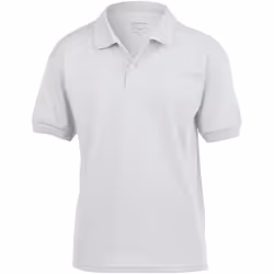 Gildan DryBlend Childrens Unisex Jersey Polo Shirt (Pack Of 2) - S, White