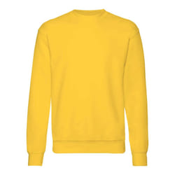 Fruit Of The Loom Kids Unisex Premium 70/30 Sweatshirt (Pack of 2) - 3-4 Years, Sunflower