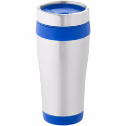 Bullet Elwood Insulated Tumbler (Pack of 2) - 17.6 x 8.3 cm, Silver/Blue