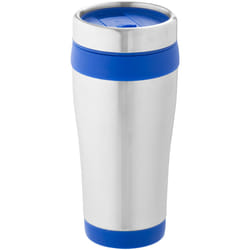 Bullet Elwood Insulated Tumbler (Pack of 2) - 17.6 x 8.3 cm, Silver/Blue