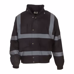Yoko Mens Hi-Vis Bomber Jacket (Pack of 2) - M, Black
