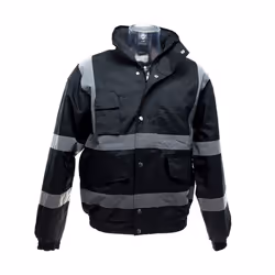 Yoko Mens Hi-Vis Bomber Jacket (Pack of 2) - M, Black