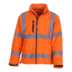 Yoko Mens Hi-Vis Softshell Jacket (Pack Of 2) - M, Hi Vis Orange