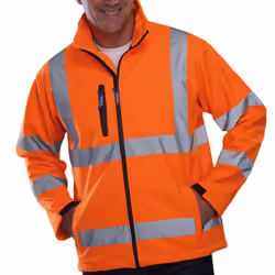 Yoko Mens Hi-Vis Softshell Jacket (Pack Of 2) - M, Hi Vis Orange