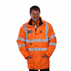 Yoko Hi Vis Multi-Function Breathable & Waterproof 7-In-1 Jacket (Pack of 2) - XL, Hi Vis Orange