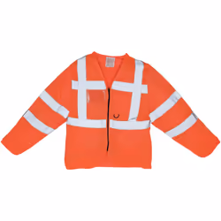 Yoko Mens Executive Hi-Vis Long Sleeve Safety Waistcoat (Pack of 2) - XL, Hi Vis Orange