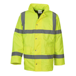 Yoko Mens Hi-Vis Road Safety Jacket (Pack of 2) - L, Hi-Vis Yellow