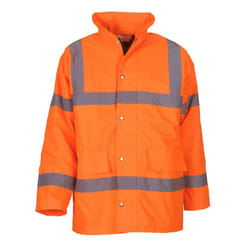 Yoko Mens Hi-Vis Road Safety Jacket (Pack of 2) - XL, Hi Vis Orange