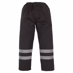 Yoko Mens Hi-Vis Waterproof Contractor Over Trousers (Pack Of 2) - 3XL, Black