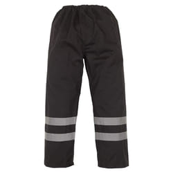 Yoko Mens Hi-Vis Waterproof Contractor Over Trousers (Pack Of 2) - 3XL, Black