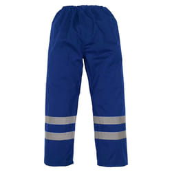 Yoko Mens Hi-Vis Waterproof Contractor Over Trousers (Pack Of 2) - L, Navy Blue