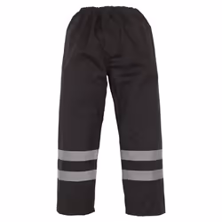 Yoko Mens Hi-Vis Waterproof Contractor Over Trousers (Pack Of 2) - M, Black