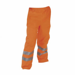 Yoko Mens Hi-Vis Waterproof Contractors Trousers / Pants (Pack of 2) - S, Hi Vis Orange