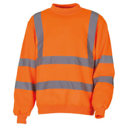 Yoko Unisex Hi-Vis Heavyweight Sweatshirt (Pack of 2) - 3XL, Hi Vis Orange