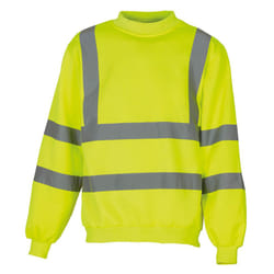Yoko Unisex Hi-Vis Heavyweight Sweatshirt (Pack of 2) - 2XL, Hi-Vis Yellow