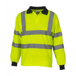 Yoko Ladies/Womens Hi-Vis Long Sleeve Polo Shirt (Pack of 2) - 2XL, Hi-Vis Yellow