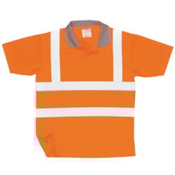 Portwest Unisex Hi Vis Polo Shirt / Workwear / Safetywear (Pack of 2) - 2XL, Orange