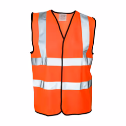 Absolute Apparel Mens Hi Vis Waistcoat (Pack of 2) - 3XL, Orange