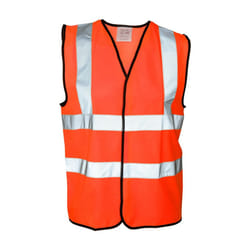 Absolute Apparel Mens Hi Vis Waistcoat (Pack of 2) - 3XL, Orange
