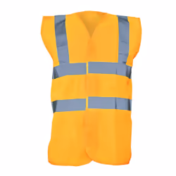 Yoko Unisex Premium Hi-Vis Waistcoat Vest / Jacket (Pack of 2) - L, Hi Vis Orange