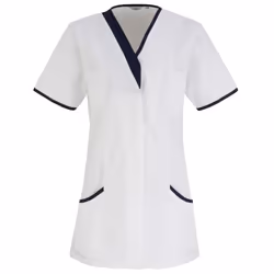 Premier Womens/Ladies Daisy Healthcare Work Tunic (Pack of 2) - 24UK, White/ Navy