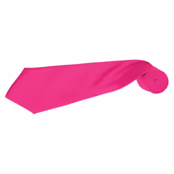 Premier Mens Plain Satin Tie (Narrow Blade) (Pack of 2) - One Size, Fuchsia