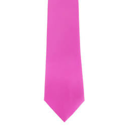Premier Mens Plain Satin Tie (Narrow Blade) (Pack of 2) - One Size, Hot Pink