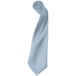 Premier Mens Plain Satin Tie (Narrow Blade) (Pack of 2) - One Size, Light Blue