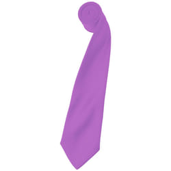 Premier Mens Plain Satin Tie (Narrow Blade) (Pack of 2) - One Size, Lilac
