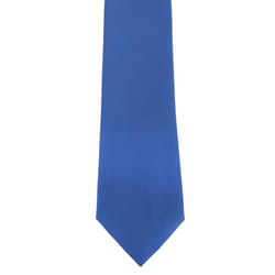 Premier Mens Plain Satin Tie (Narrow Blade) (Pack of 2) - One Size, Mid blue