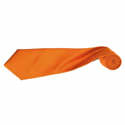 Premier Mens Plain Satin Tie (Narrow Blade) (Pack of 2) - One Size, Orange