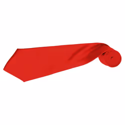 Premier Mens Plain Satin Tie (Narrow Blade) (Pack of 2) - One Size, Red