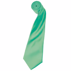 Premier Mens Plain Satin Tie (Narrow Blade) (Pack of 2) - One Size, Turquoise
