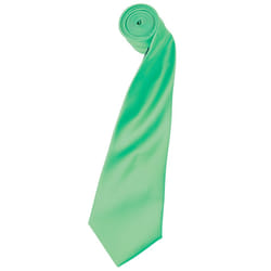 Premier Mens Plain Satin Tie (Narrow Blade) (Pack of 2) - One Size, Turquoise