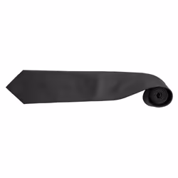 Premier Mens âColoursâ Plain Fashion / Business Tie (Pack of 2) - One Size, Black